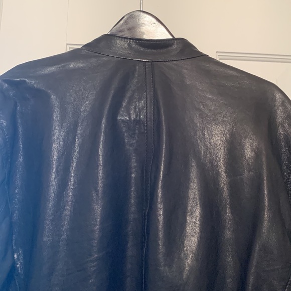 SAM. Leather jacket used couple of times looks like new size L beautiful leather - Picture 11 of 16
